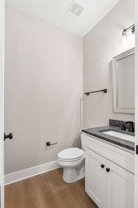 But not to worry, we have a half bath on the main level as well.