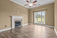 The next photo shows this flex room virtually staged.