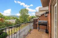 Measuring 28 feet by 7 feet, this private veranda offers space for patio gardening, dining alfresco, a quiet spot for a glass of wine, or grilling & chilling.