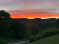 Gorgeous Tennessee sunset from the front porch!