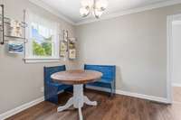 Enjoy meals in the cozy dining room.