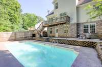 Previous picture of pool when opened.