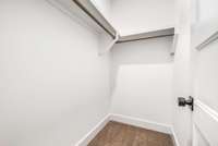 Generous walk-in closet in bedroom 4