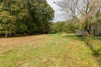 large back yard -- part of the 2.3 acres