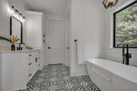 Excellent Cabinetry Space in Primary Bathroom