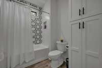 Linen Cabinet for Storage in Guest Bathroom