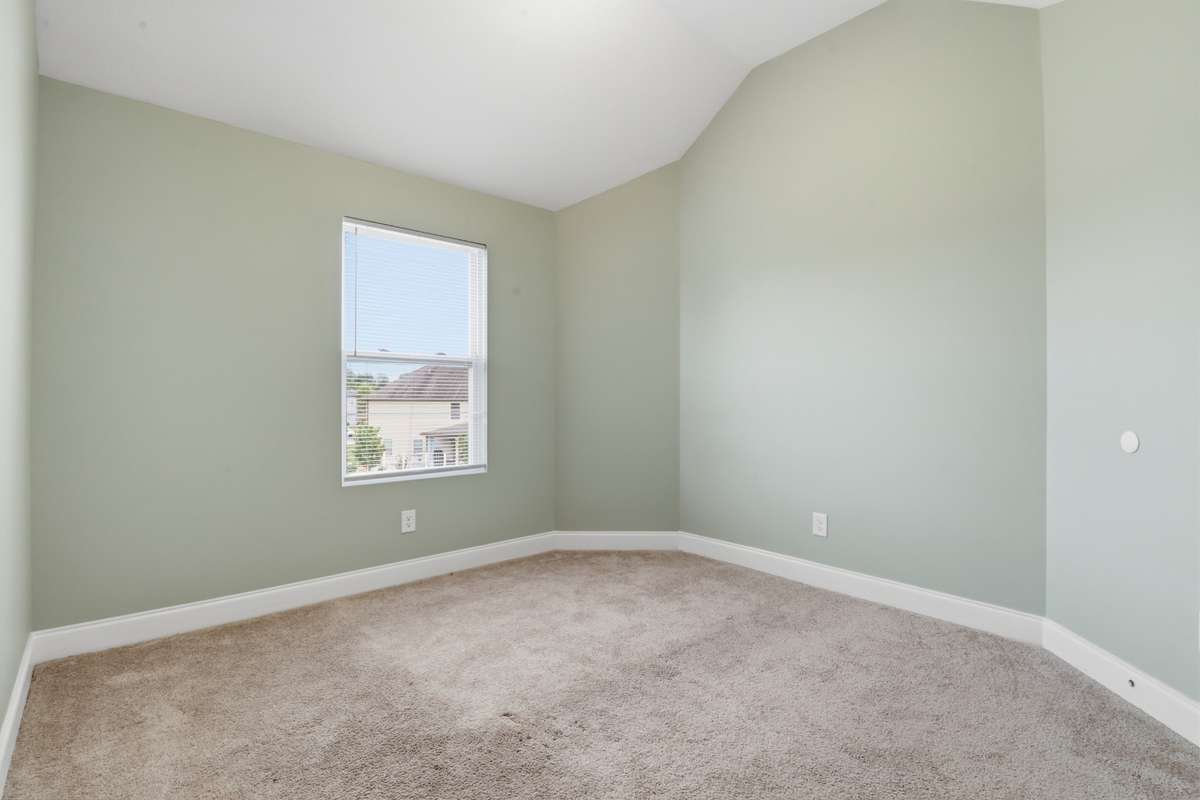 Upstairs bedroom on rear of house