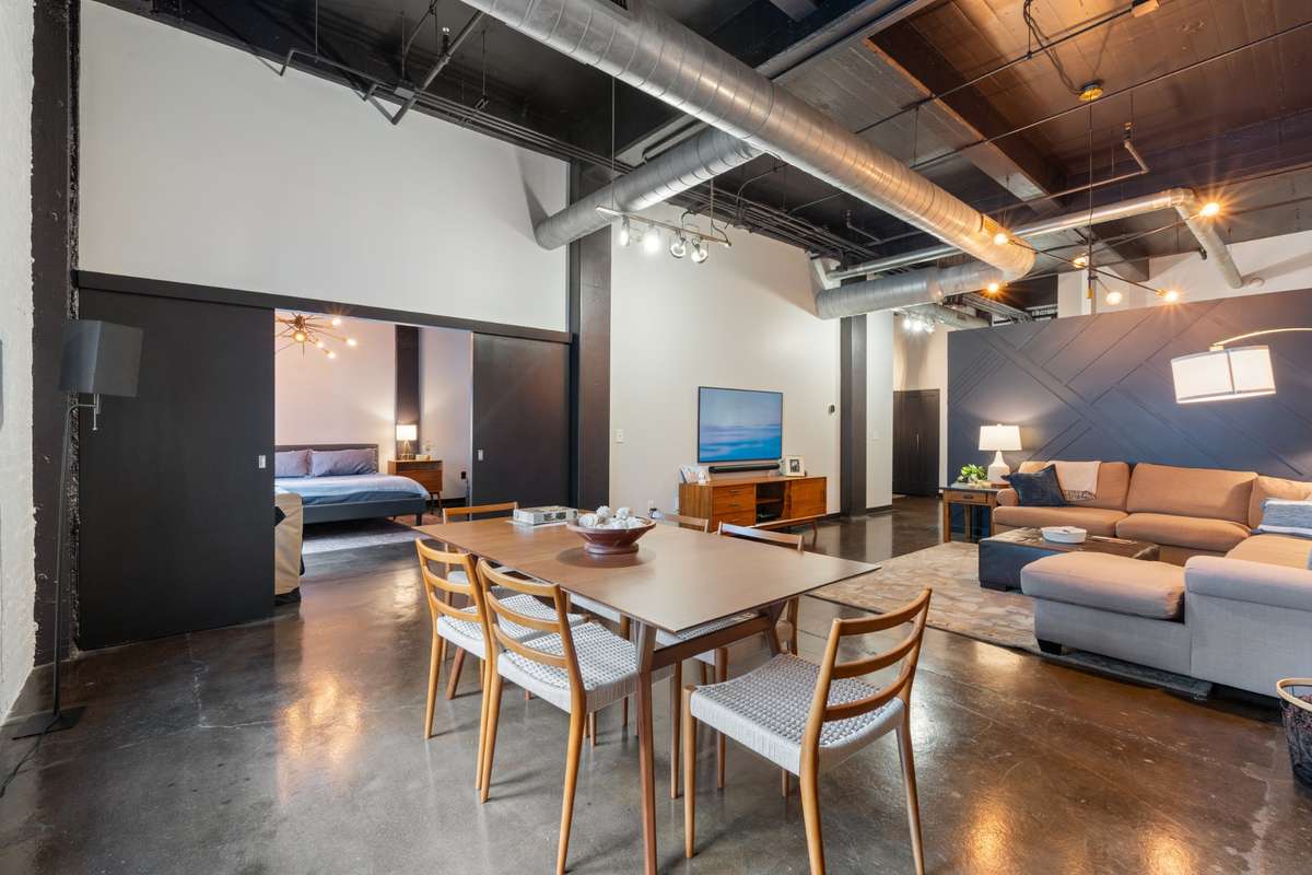 Living the industrial life in the intimate Kress Lofts.