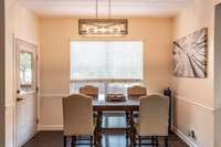 Enjoy an oversized breakfast nook.