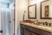 Another full bathroom located on the second floor.