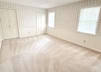 Primary bedroom 
16 X 12
Walk-in closet plus 2 single closets