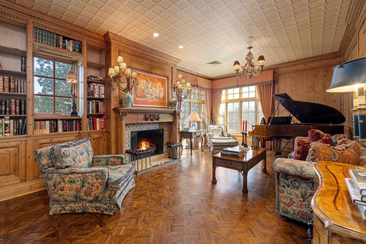You've never seen condominium living quite like this, with stunning millwork gracing every inch of the library. Pictures taken when home was furnished. Condo is currently unfurnished.