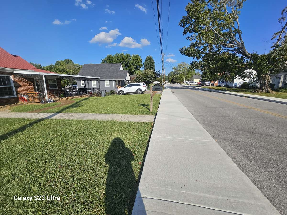 Brand new sidewalks