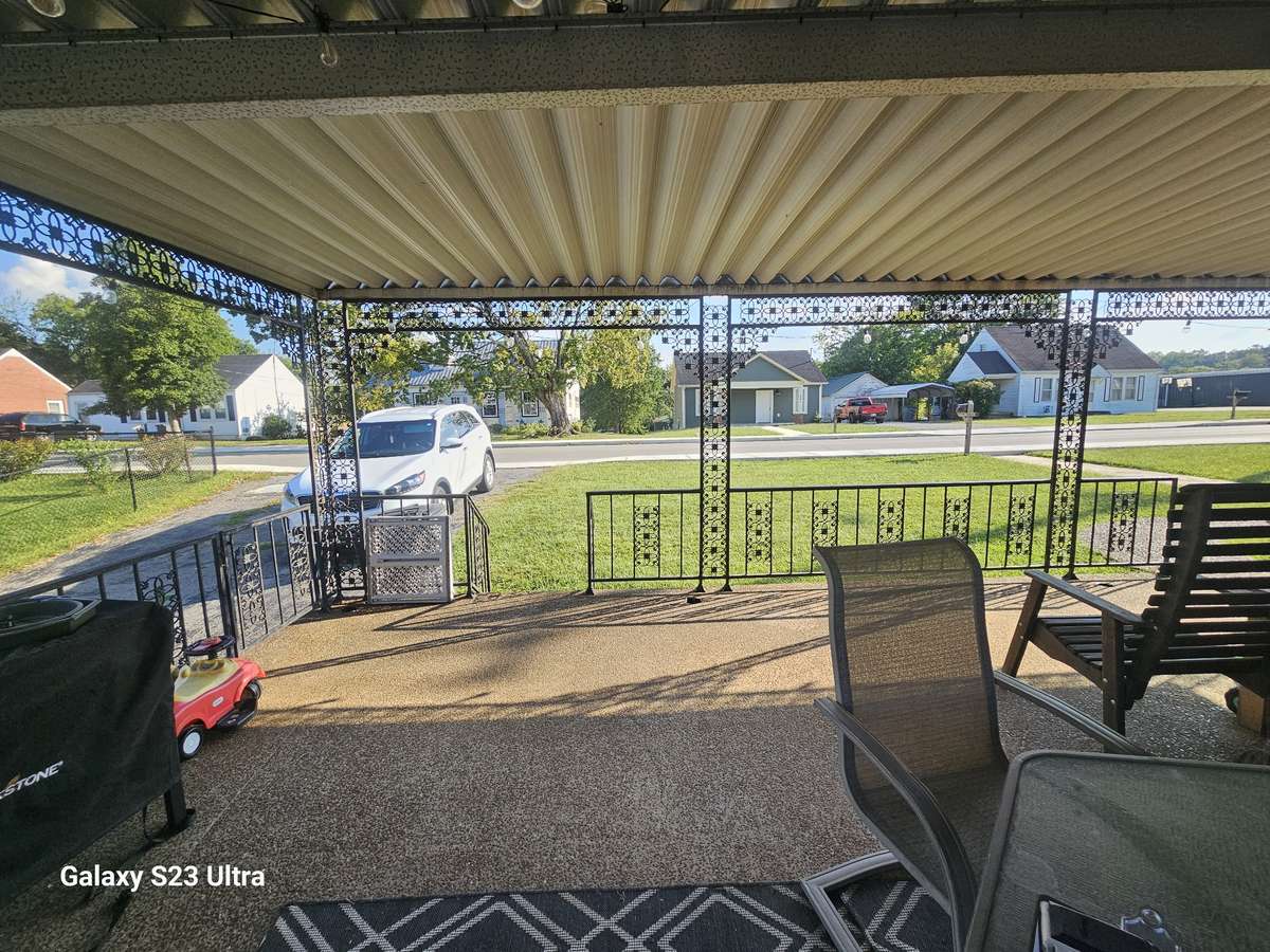 Oversized covered front porch—great for relaxing.