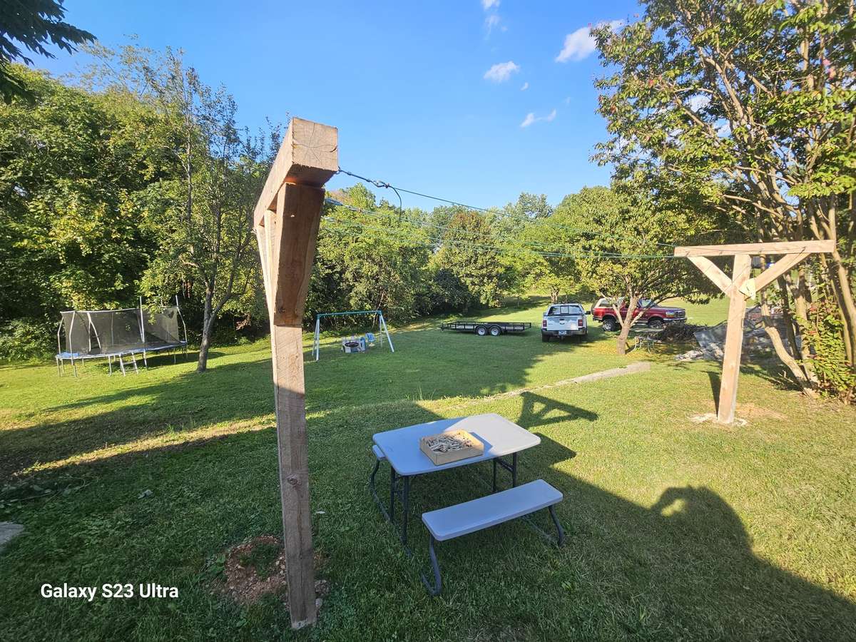 Newly installed Clothesline