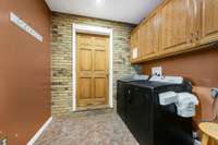 Mudroom between garage and living room