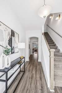 Photo of staged model home.