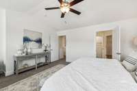 Photo of staged model home.