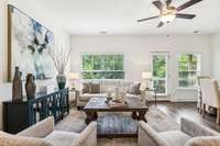 Photo of staged model home.