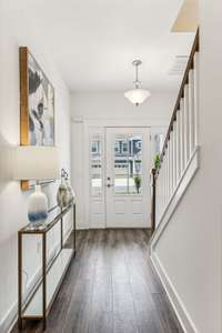 Photo of staged model home.