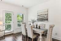 Photo of staged model home.