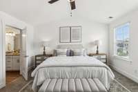 Photo of staged model home.