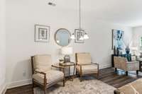 Photo of staged model home.