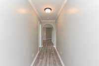 Hallway from 3rd bedroom to living room.