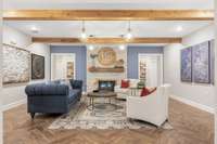 The well appointed lobby to building 1