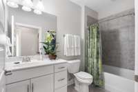 Well appointed guest bath