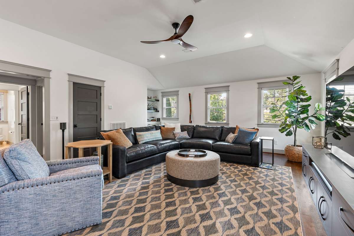 The bonus room is an expansive space--perfect for lounging, a game room, pool table or make it a Media room!