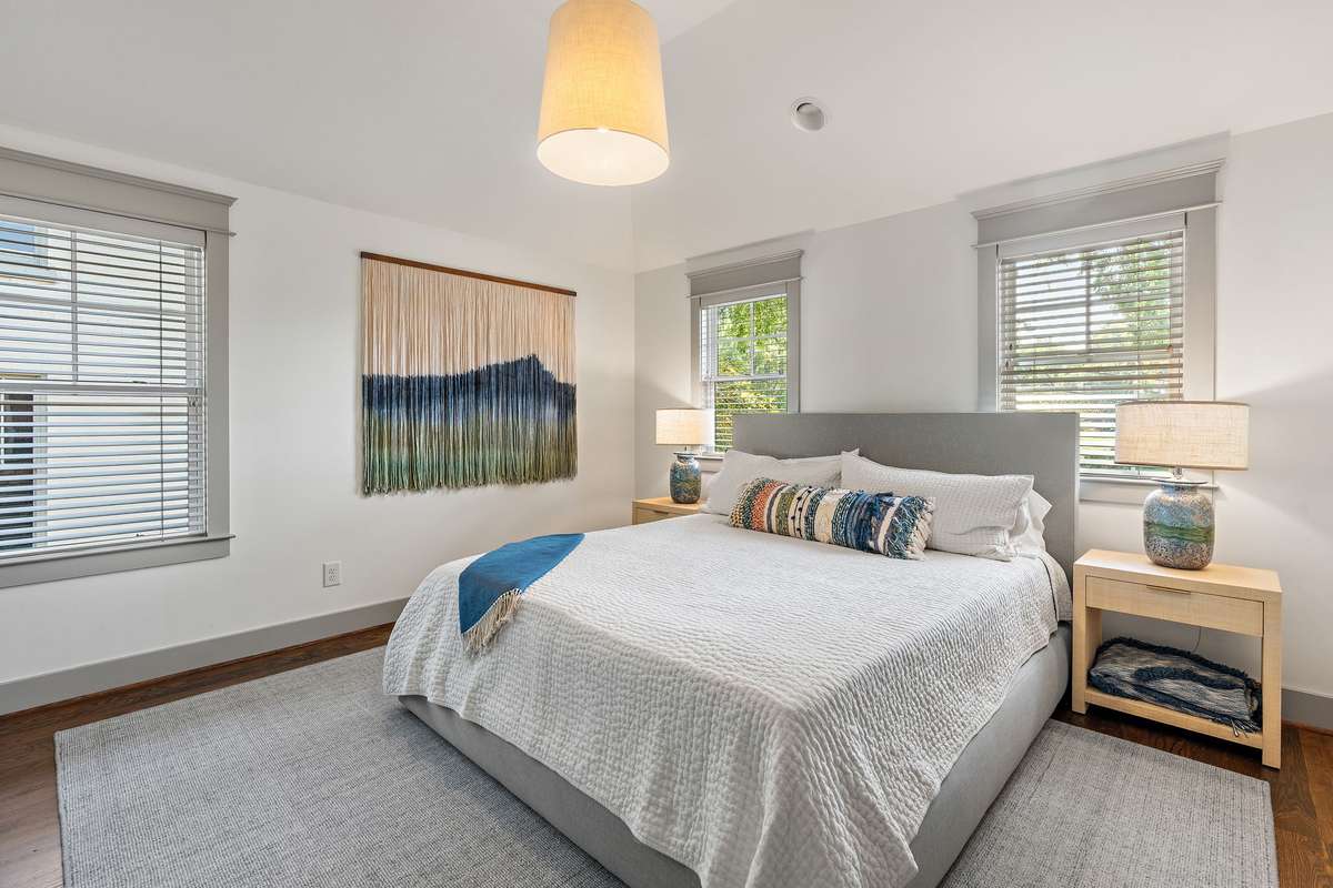 Secondary bedrooms are large and comfortable.