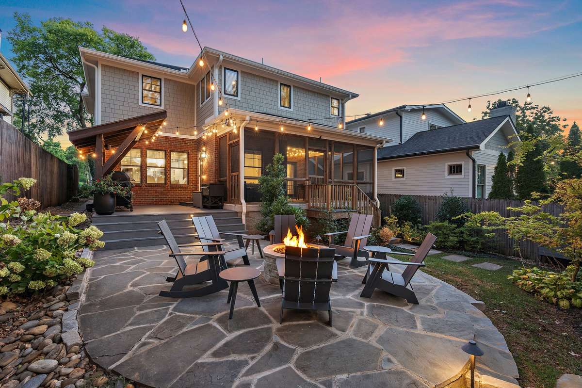 This home is a true urban oasis-your private backyard with the stone patio and gas firepit is a respite from the work day, and the perfectly quiet place to relax.
