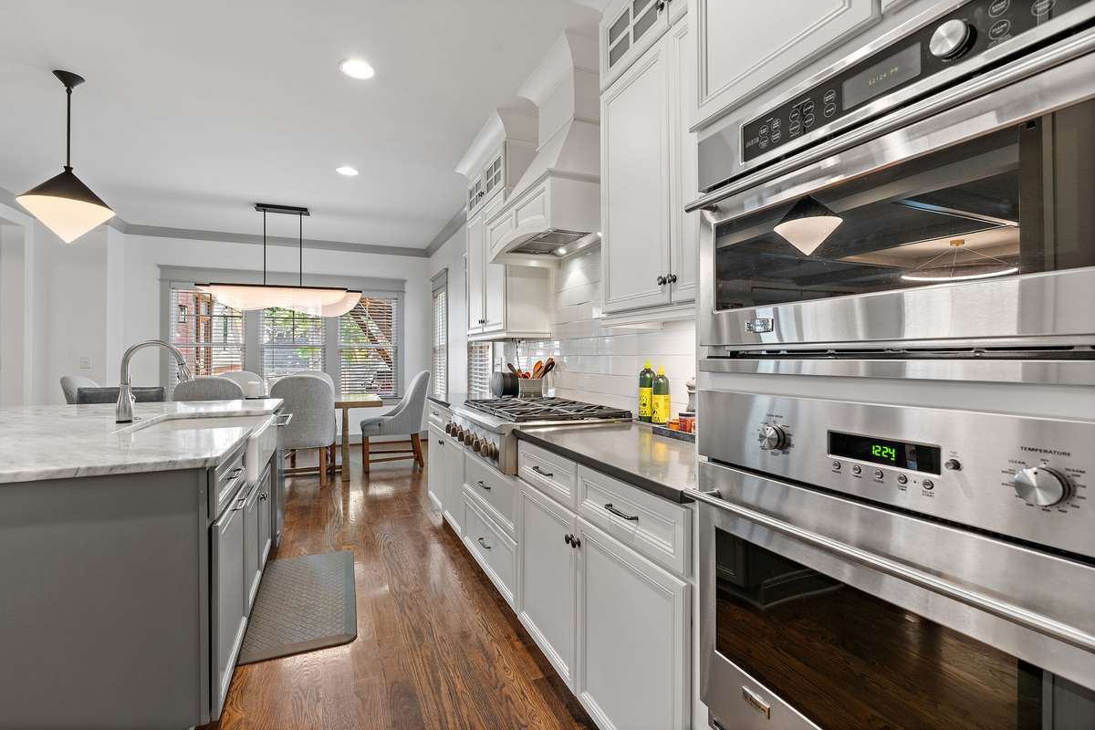 Double ovens often save the day--a great bonus.