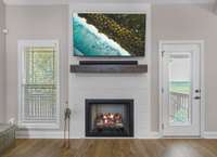 Cozy up here and enjoy the view of the deck!