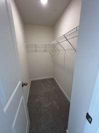 Walk in closet guest room