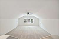 Huge bonus space with storage running the length on both sides