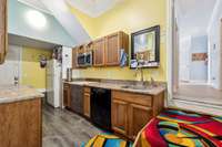 Full kitchenette with vaulted ceilings and a multitude of space.   2326 Amber Glen Dr Murfreesboro, Tn 37128