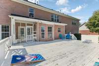 Fenced in large backyard deck, large enough for activities and events.  2326 Amber Glen Dr Murfreesboro, Tn 37128