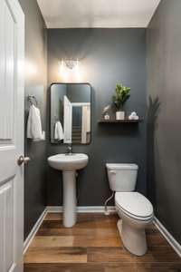 Updated powder room.