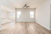 Open to Kitchen and Dining Area with a little separation, great flow! Pictures are of a similar floorplan that was built previously. Representation ONLY. Buyer/Buyer's Agent to verify selections.