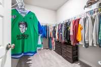 Huge master closet.
