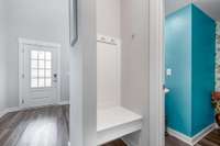 Cute space for organization.