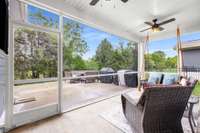 Ceiling fans for the right season already here and gorgeous swing included!!