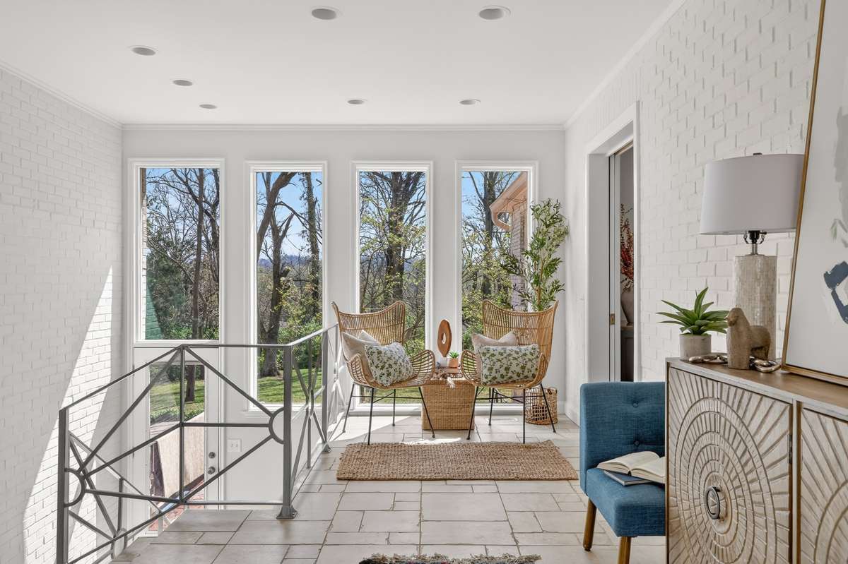 Inviting sunroom