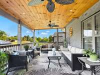 Screened in covered deck