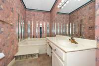 Bath- whirlpool, crown molding