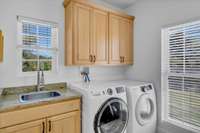 Thoughfully designed laundry room!
