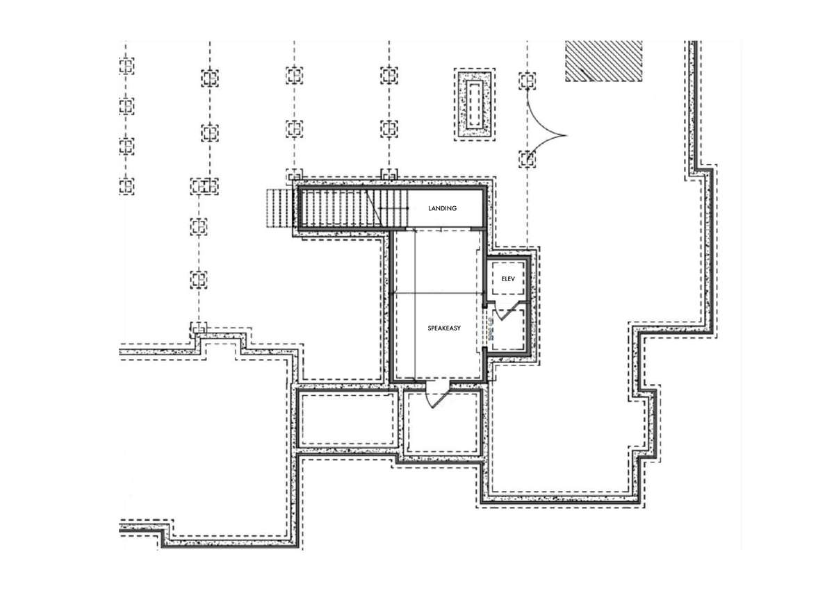 Basement level floor plan