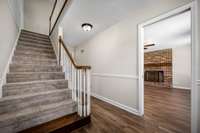 Just a few of the updates; freshly painted interior, new flooring throughout, some new lighting fixtures.